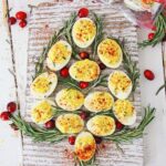 Christmas tree deviled eggs