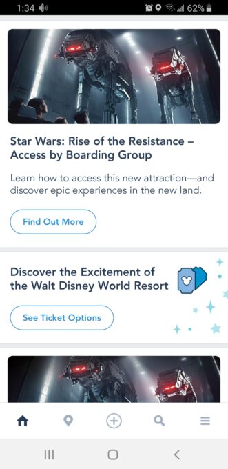 Walt Disney World app