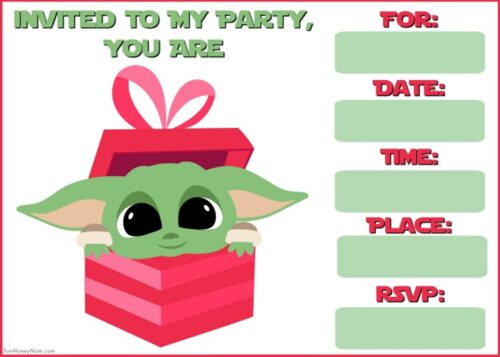 Baby Yoda in gift box