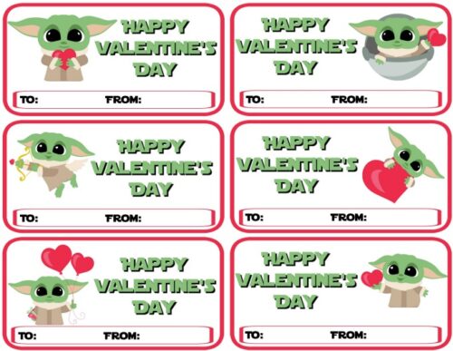DIY Baby Yoda Valentines - Happy Valentine's Day