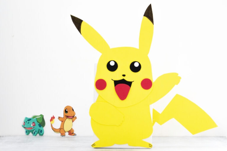 Pikachu Valentine Box (with free printable template)