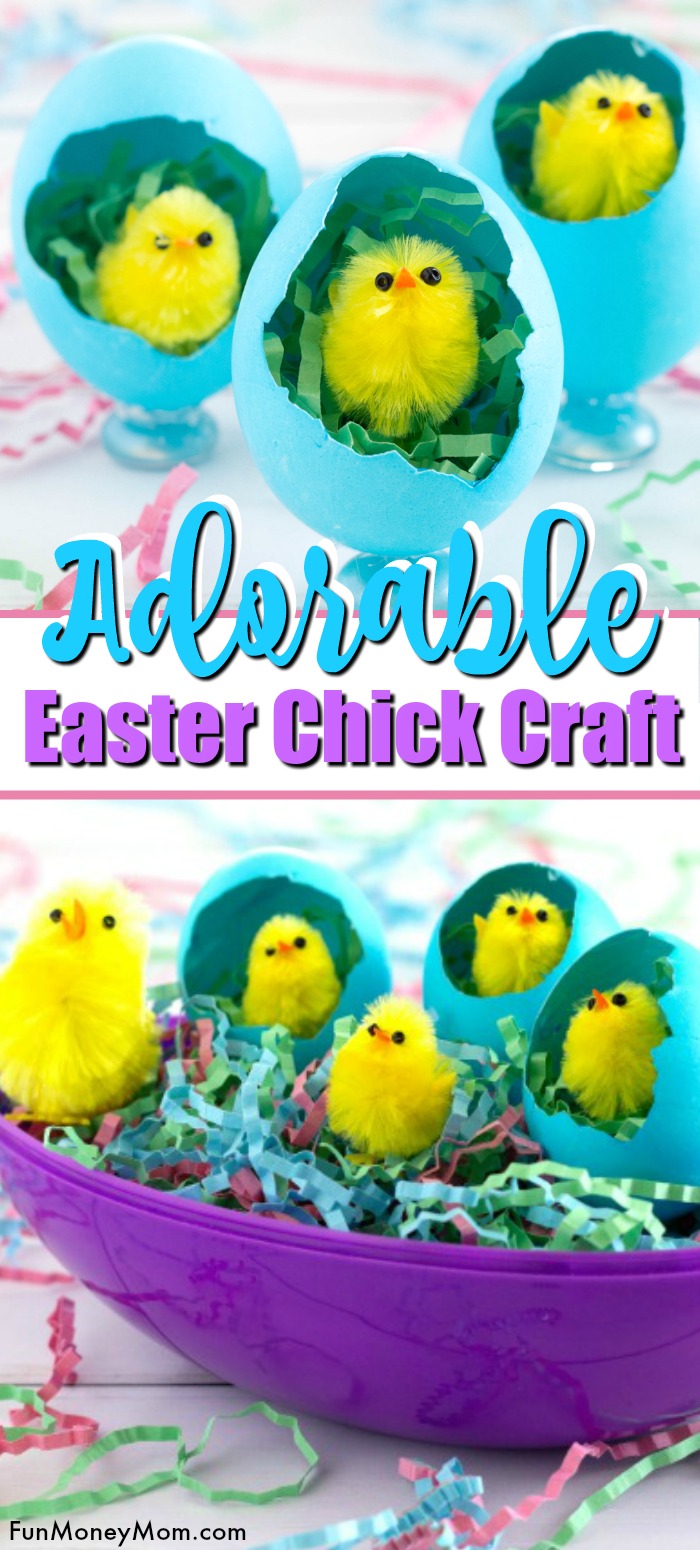 Easter Chick Craft Pin 1