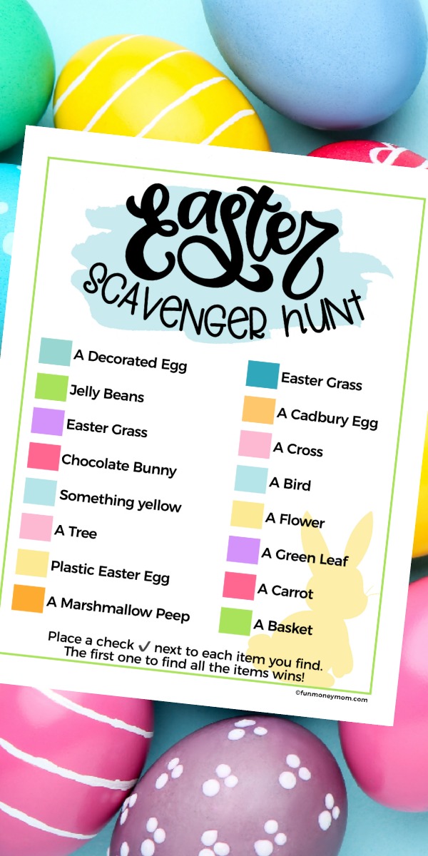 Easter Scavenger Hunt (free printable) - Fun Money Mom