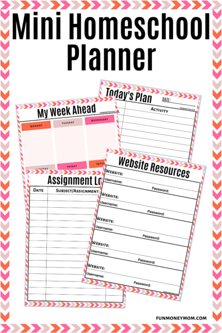 Homeschool Planner for pinterest