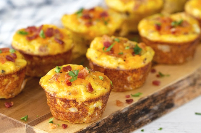 Mini Egg Muffins With Bacon & Potatoes