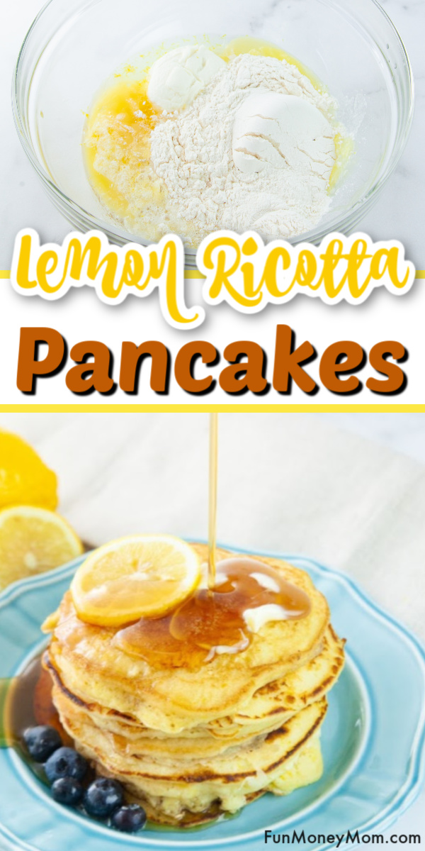 Lemon Ricotta Pancakes | Fun Money Mom