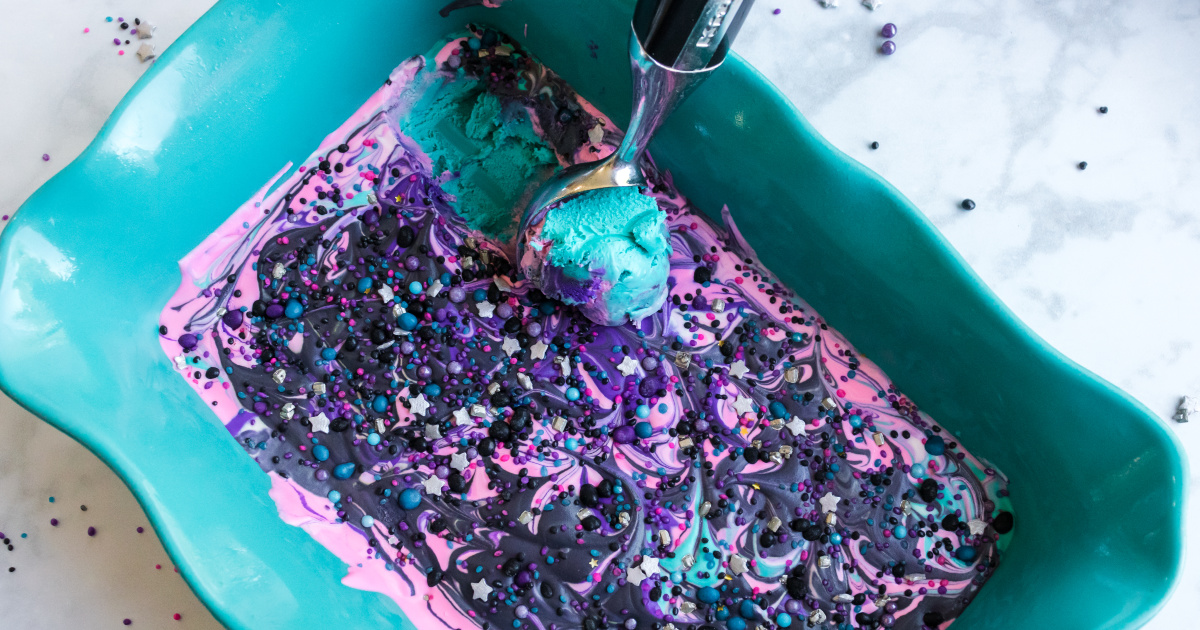 Galaxy Ice Cream (No Churn) | Fun Money Mom