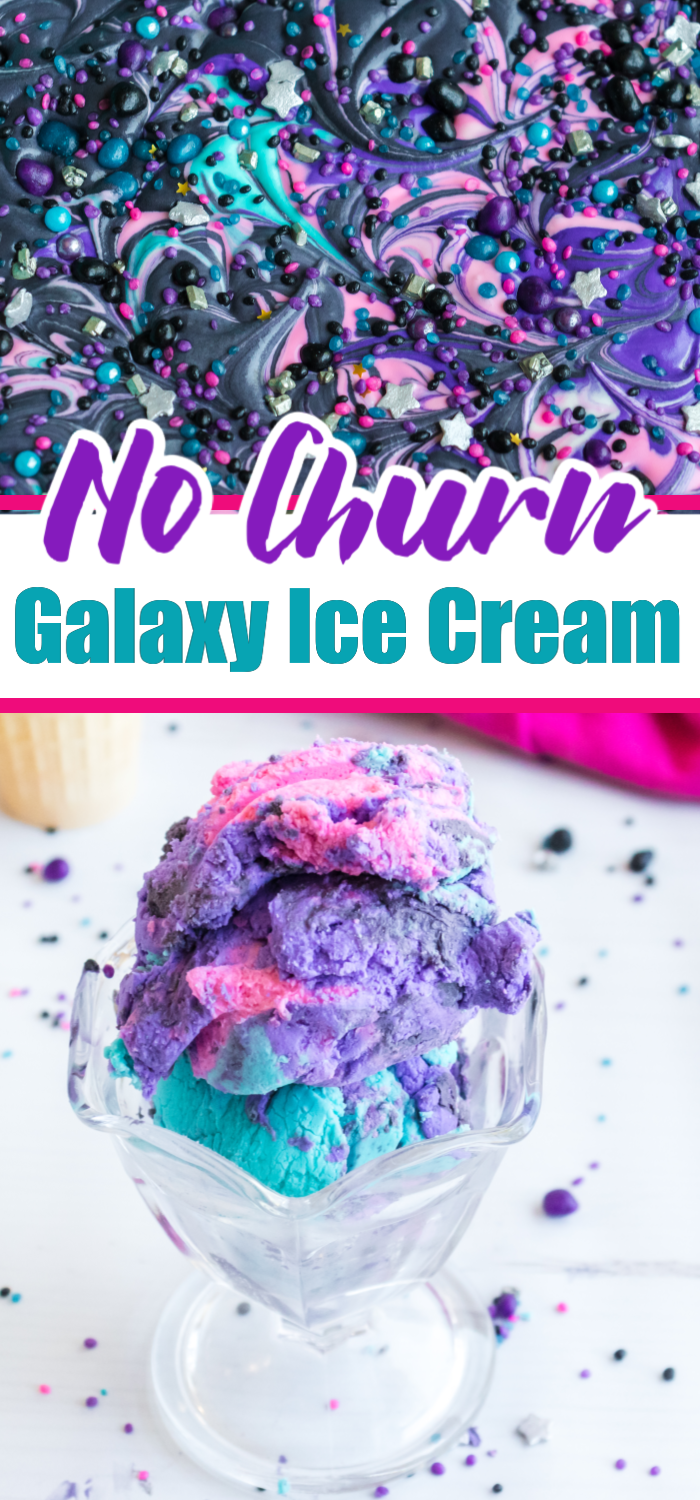 Galaxy Ice Cream (No Churn) | Fun Money Mom