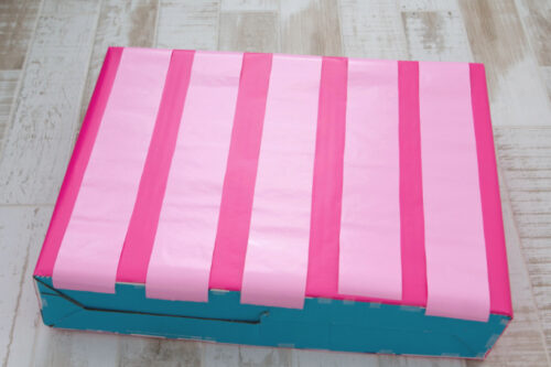 Pink striped pattern for ice cream stand