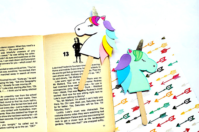 Unicorn Bookmark Paper Craft