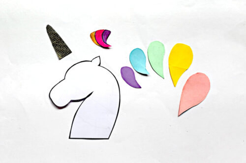 Unicorn template cut out