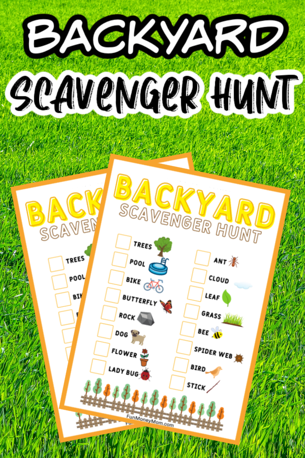 Backyard Scavenger Hunt (free Printable) 