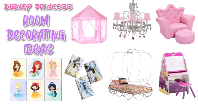 Pictures of decor for a Disney princess bedroom
