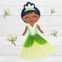 tiana paper doll