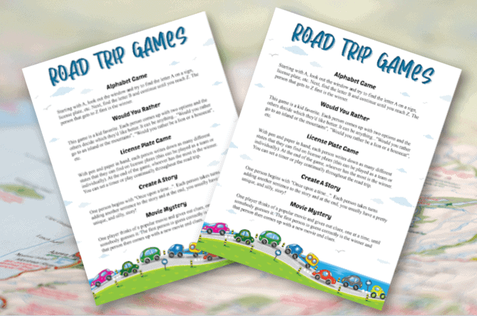 How To Save On Your Next Road Trip (With Road Trip Games Printable)