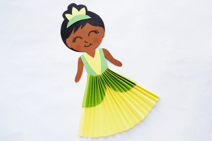 tiana paper doll