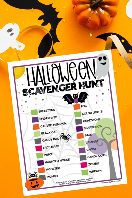 Halloween Scavenger Hunt Pin 1