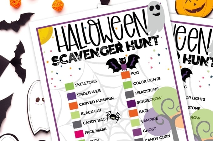 Halloween Scavenger Hunt & More