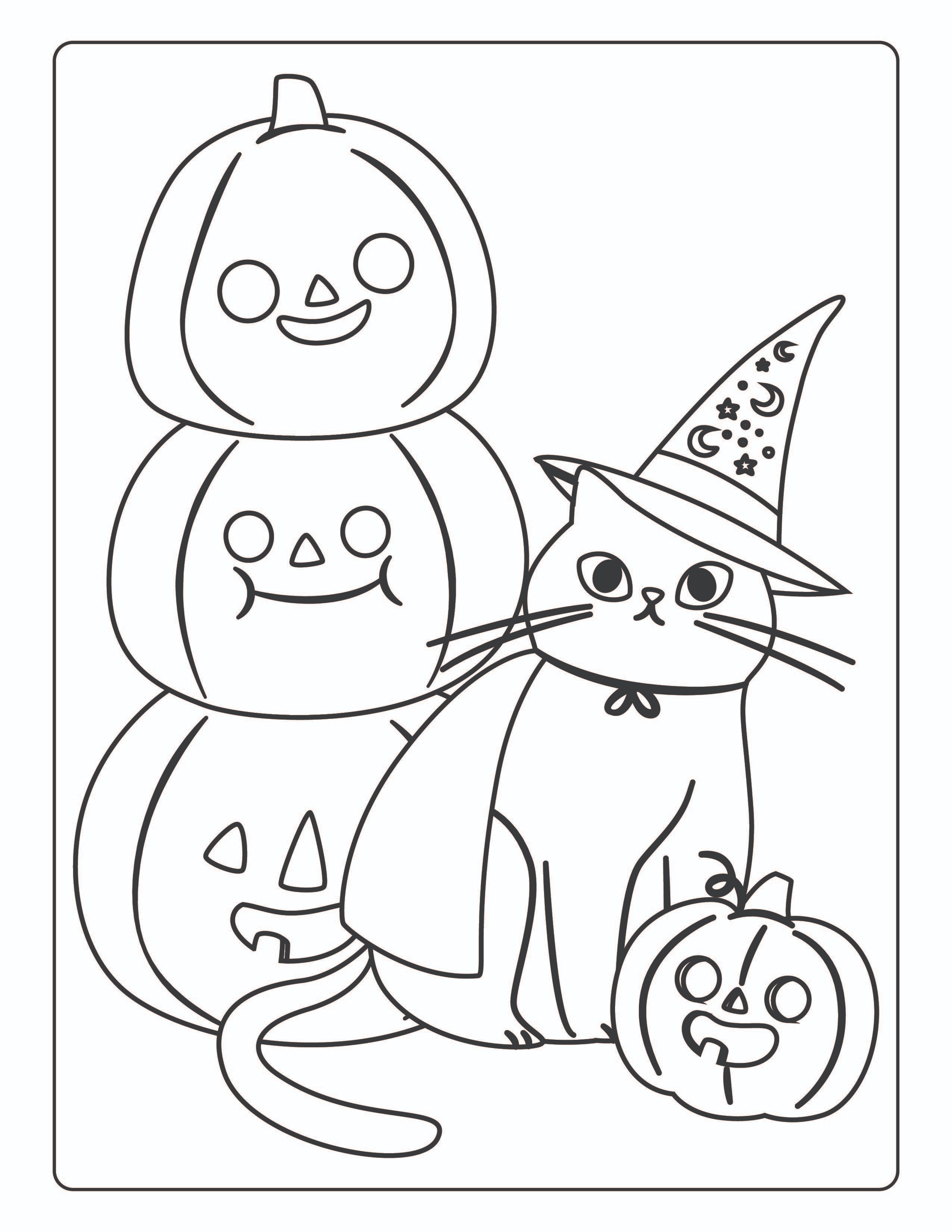 Halloween Coloring Pages (free printables) | Fun Money Mom