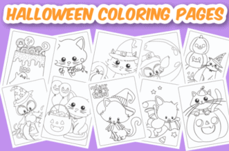Halloween coloring pages feature