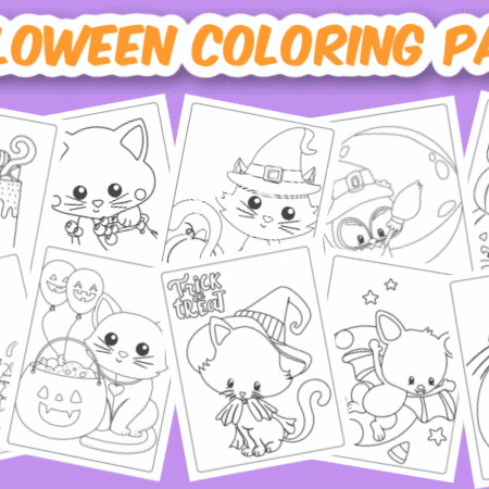 Halloween coloring pages feature