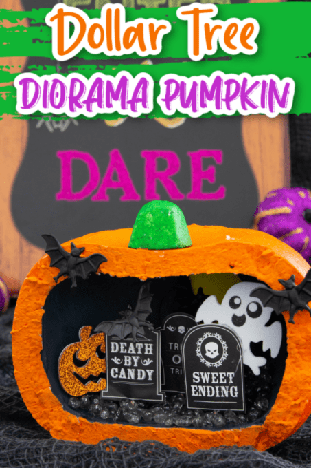 Easy pumpkin diorama
