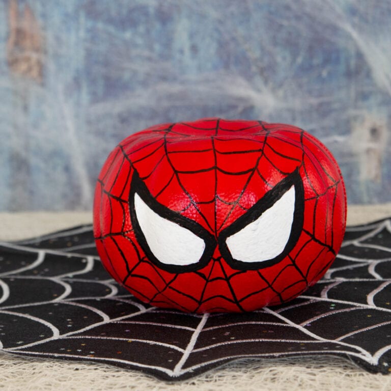 Spiderman Pumpkin (No Carve)