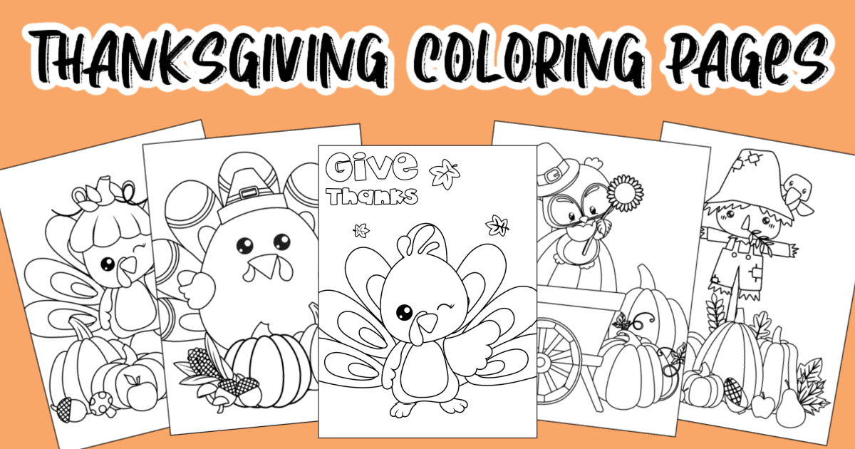 Thanksgiving Coloring Pages | Fun Money Mom