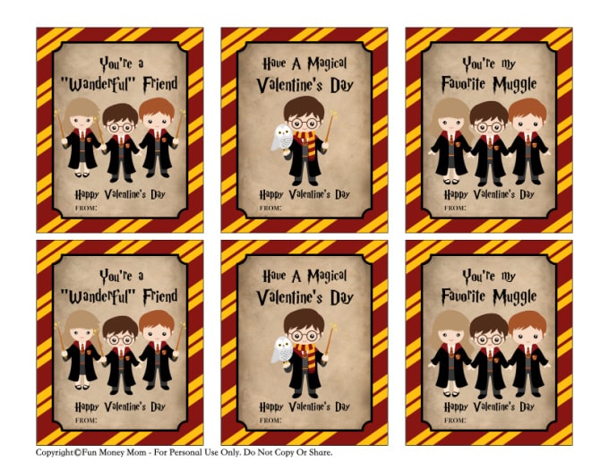 Harry Potter valentines