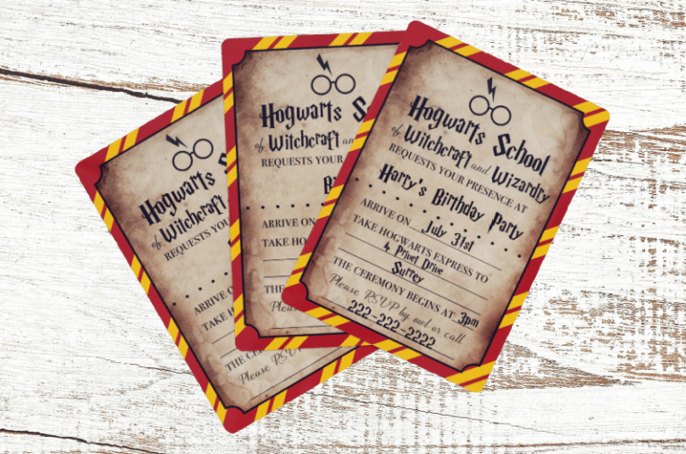 Harry Potter Invitations (free printables)