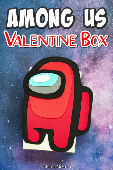Among Us themed valentine box