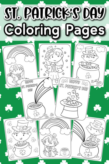 St. Patrick's Day Coloring Pages Pin