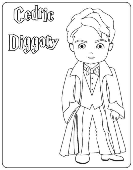 Cedric coloring page