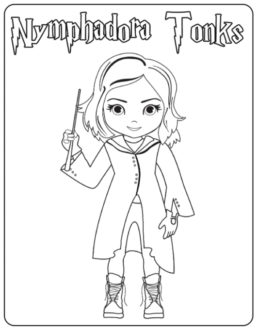 Tonks coloring page