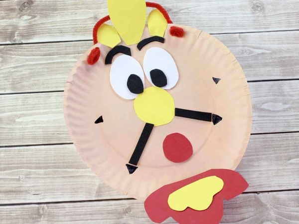 Cogsworth paper plate craft