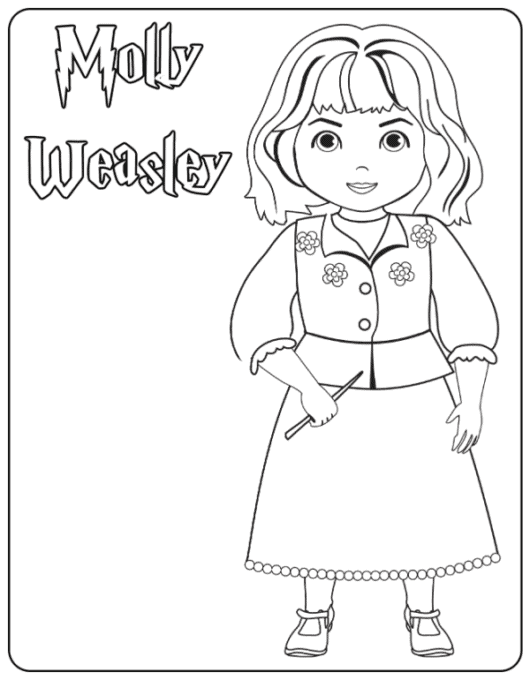 Molly Weasley coloring page