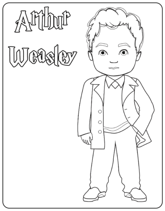 Arthur Weasley coloring page
