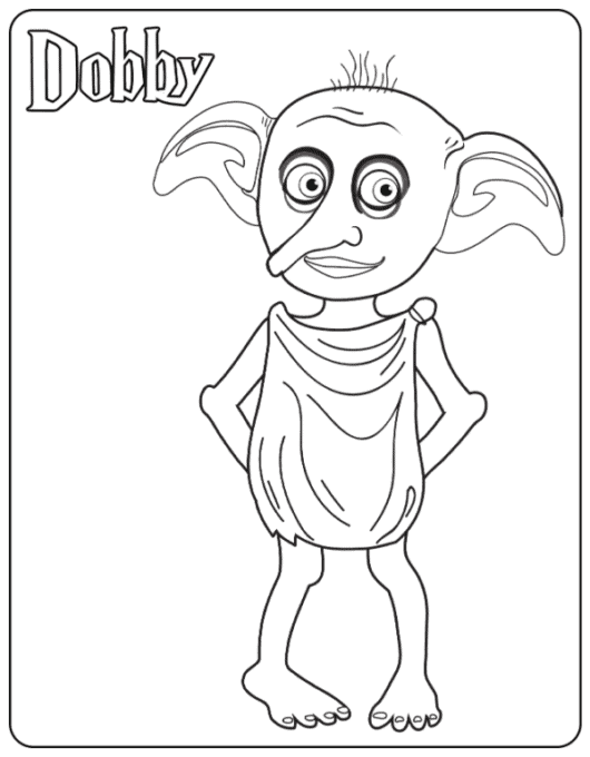 Dobby coloring page