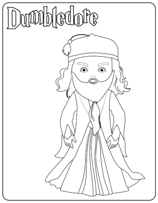 Dumbledore coloring page