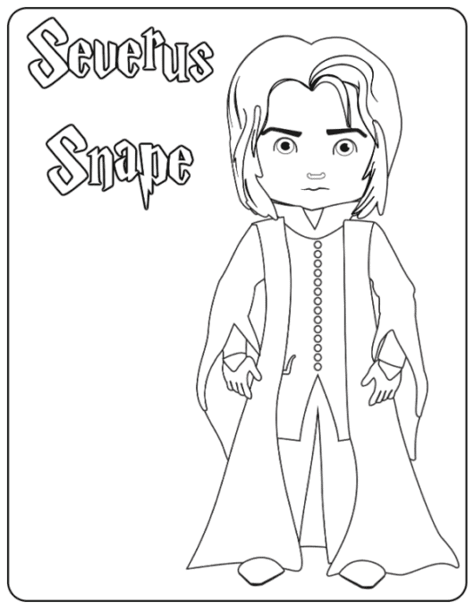 Professor Snape coloring page
