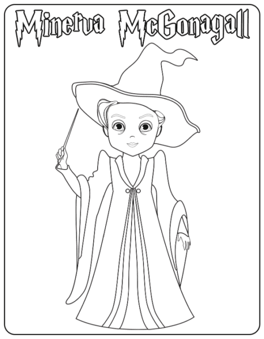 Professor coloring page