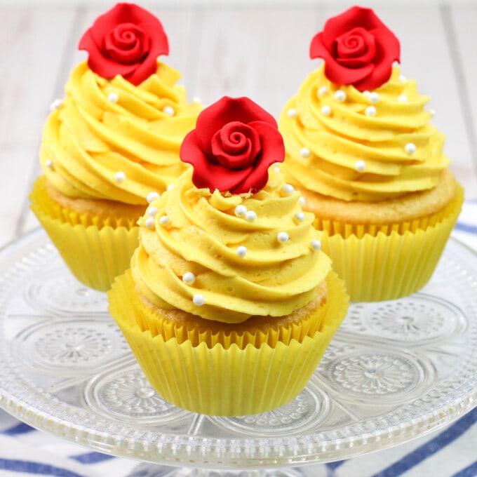 Beauty And The Beast Cupcakes