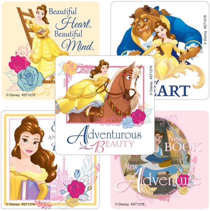 Beauty and the beast stickers
