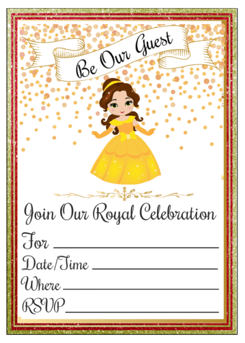 Belle invitation graphic for post