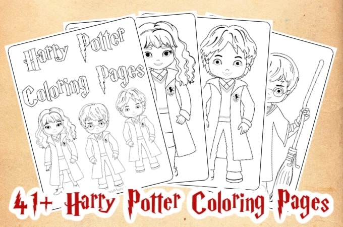 41+ Harry Potter Printable Coloring  Pages For Kids