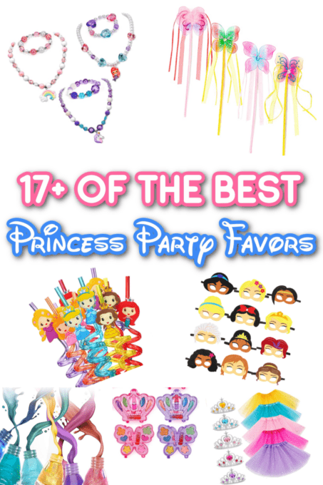 Party favors for a princess party