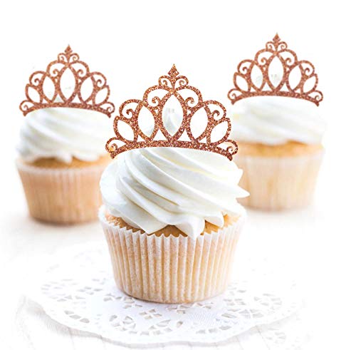Princess crown cupcake toppers