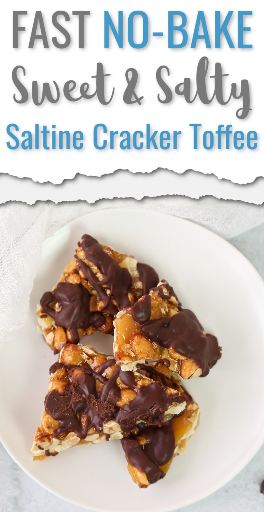 Easy Saltine Cracker Toffee Recipe With Peanuts Fun Money Mom