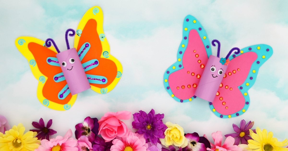 Butterfly Toilet Paper Roll Craft | Fun Money Mom