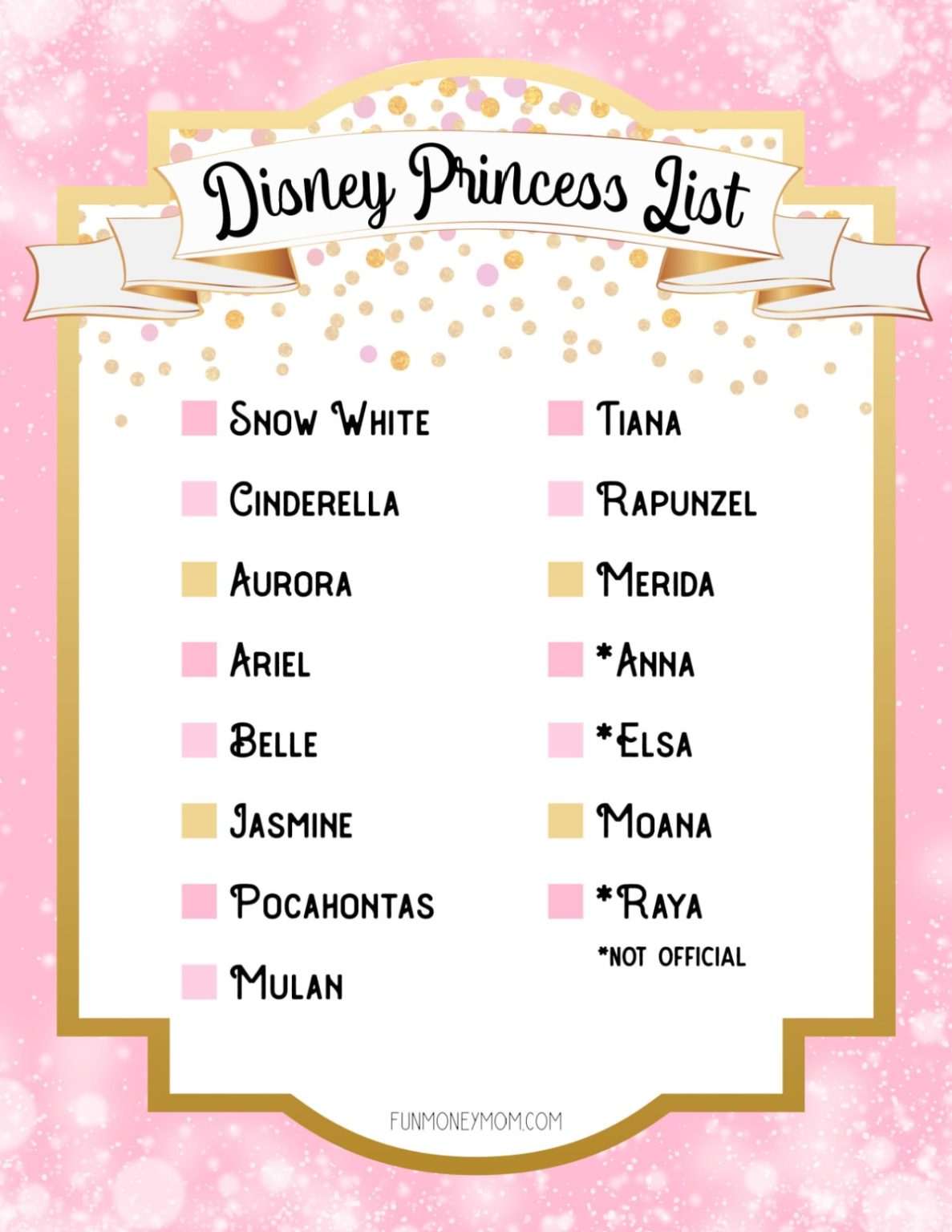 Complete Disney Princess List 2024: Disney Princess Names & Fun Facts